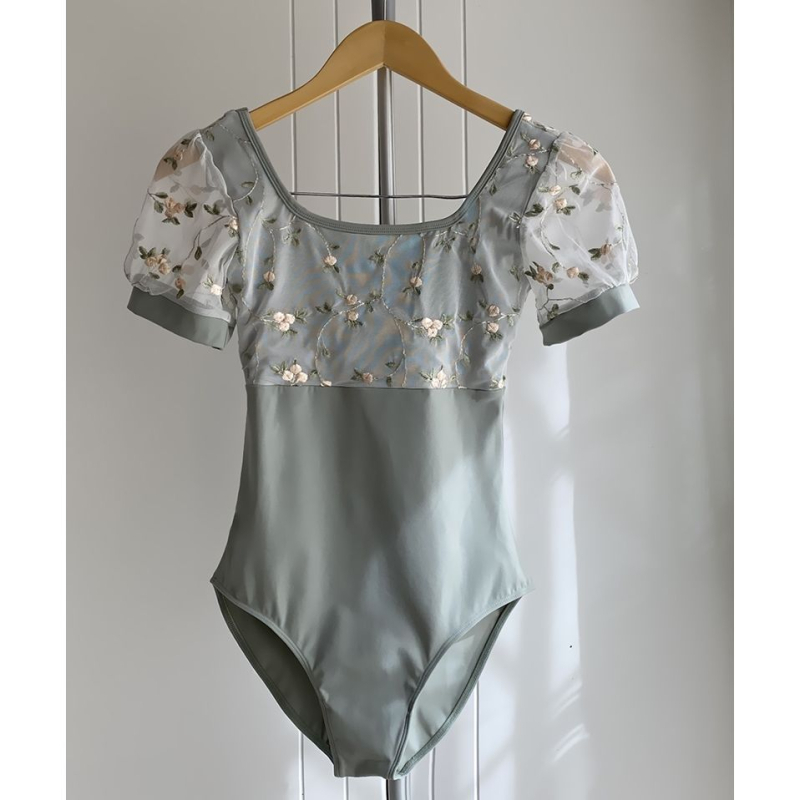 Jednodelni baletno-gimnastički leotard za odrasle, izvezeni moderni plesni kostim, TR tkanina, sastav vlakana: lan, podstava od poliestera (81–90%)