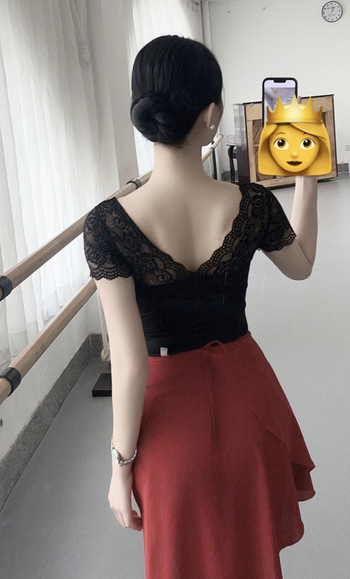 Costum leotard balet cu dantelă, salopetă cu mâneci scurte pentru antrenament de dans/gimnastică, PVC ≤30%, stil retro chinezesc, primăvara 2025