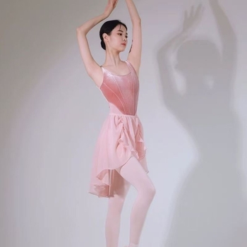 Body balet pentru femei, cu funda din catifea – stil chinezesc, retro literar; Primăvara 2025; material TR; PVC până la 30%; Bumbac până la 30%