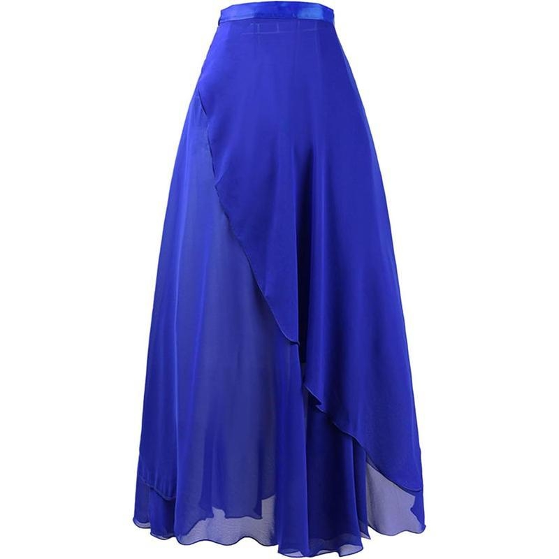 Fustă de dans lungă din corduroy, compoziție de in