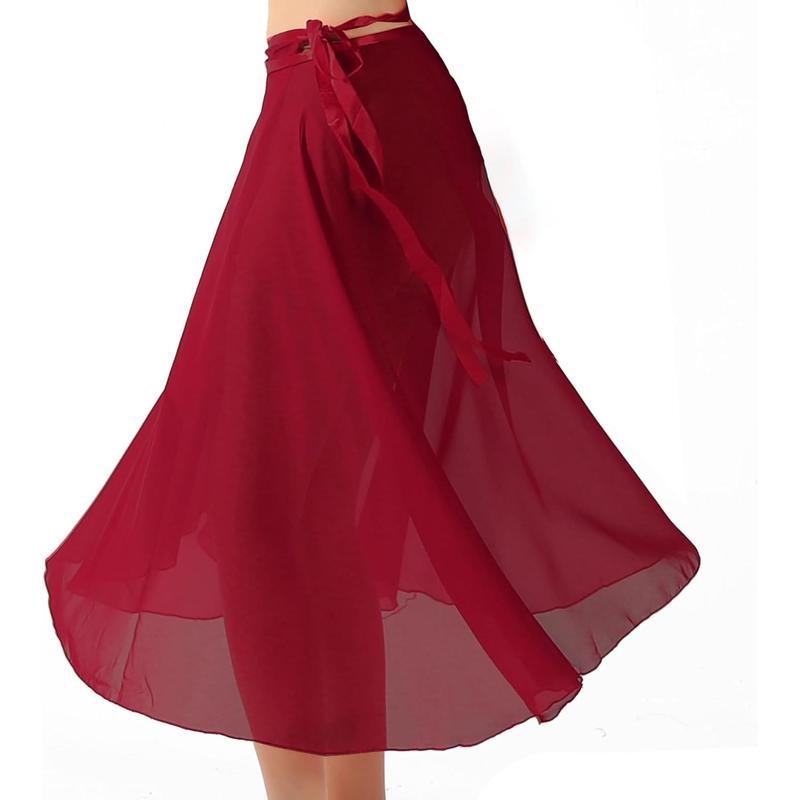 Fustă de dans lungă din corduroy, compoziție de in