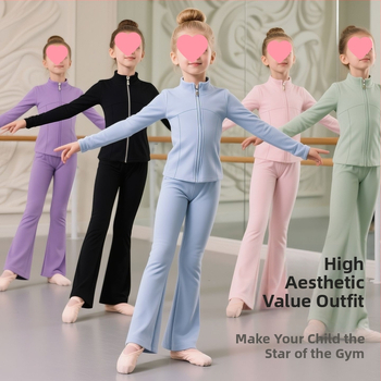 Set balet pentru copii, în stil casual-coreean (lansare primăvara 2025; țesătură Derong; compoziția principală: Alte; conținut: 90–95%)