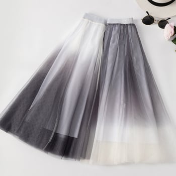 Kostim za ples kvadratnog plesa za odrasle žene, mrežasta gradijentna suknja, tkanina Nylon 95%, podstava pamuk, ljeto-proljeće-jesen