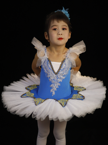 Rochie de balet pentru copii pentru reprezentații – stil prințesă, bretele, poliester 95%+, pentru copii între 3 și 8 ani