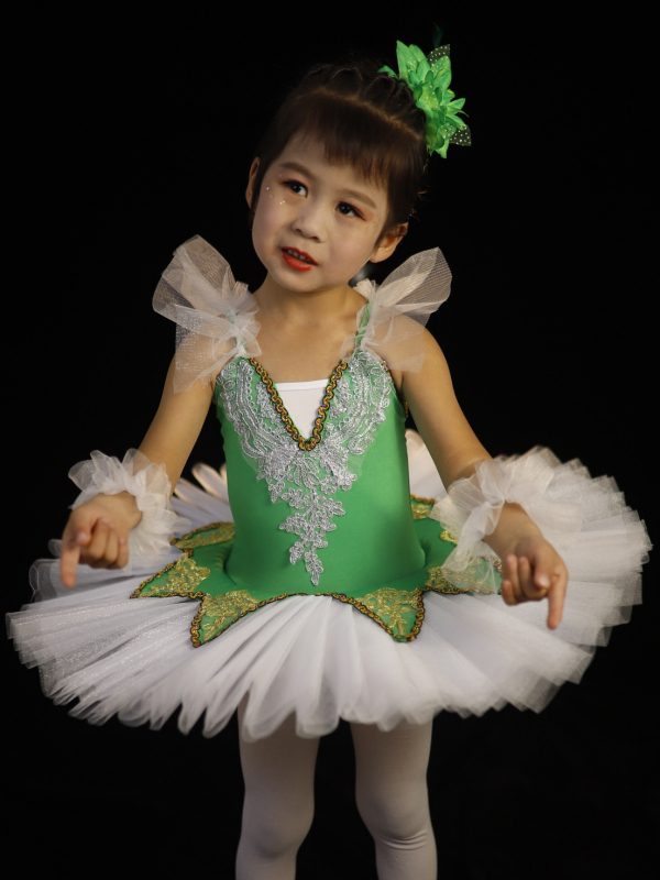 Rochie de balet pentru copii pentru reprezentații – stil prințesă, bretele, poliester 95%+, pentru copii între 3 și 8 ani