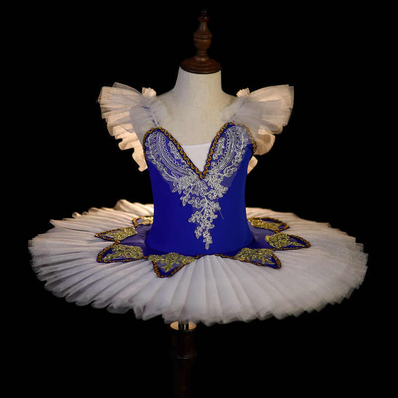 Rochie de balet pentru copii pentru reprezentații – stil prințesă, bretele, poliester 95%+, pentru copii între 3 și 8 ani