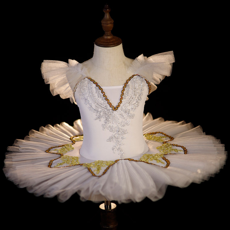 Rochie de balet pentru copii pentru reprezentații – stil prințesă, bretele, poliester 95%+, pentru copii între 3 și 8 ani