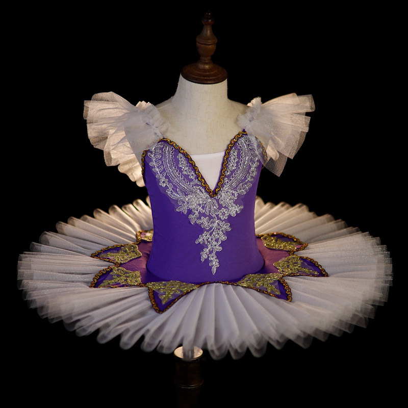 Rochie de balet pentru copii pentru reprezentații – stil prințesă, bretele, poliester 95%+, pentru copii între 3 și 8 ani