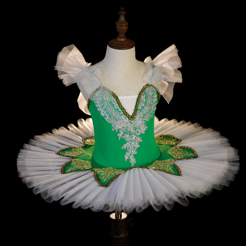 Rochie de balet pentru copii pentru reprezentații – stil prințesă, bretele, poliester 95%+, pentru copii între 3 și 8 ani