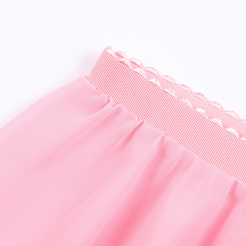 Detská tanečná sukňa na tréning, šifón, 93% polyester, 3–8 rokov (100–140 cm), leto