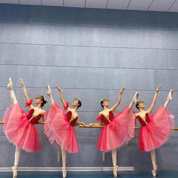 Baletna tutu suknja za scensku izvedbu - čipka, glavni materijal acetat 40%, brušena završnica, stil princeze, 12–14 šavova na 3 cm