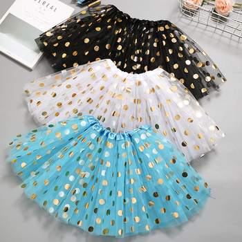 Fustă tutu pentru copii cu buline și paiete - Colecția de iarnă 2023, țesătură poliester; Componenta principală PVC >95%; Ștampilare la cald; Stil literar retro