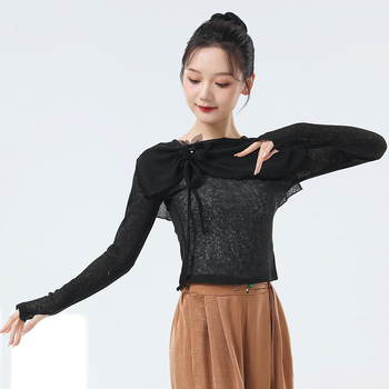 Top de dans modern; Material: în tricotat de in; compoziție: 80% poliester; sex: feminin; grupă de vârstă: adulți