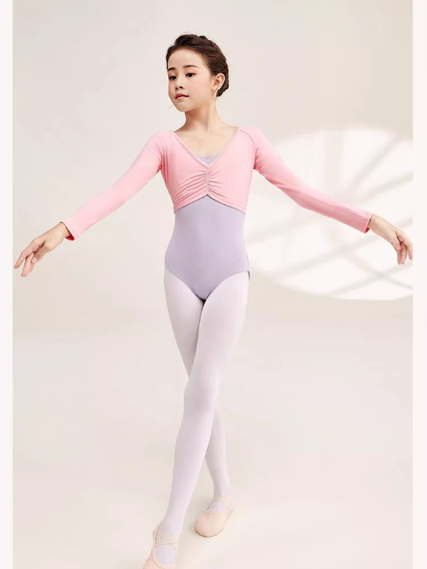 Top de practică ballet pentru copii, modal 60%, fete 3–8 ani, stil dulce