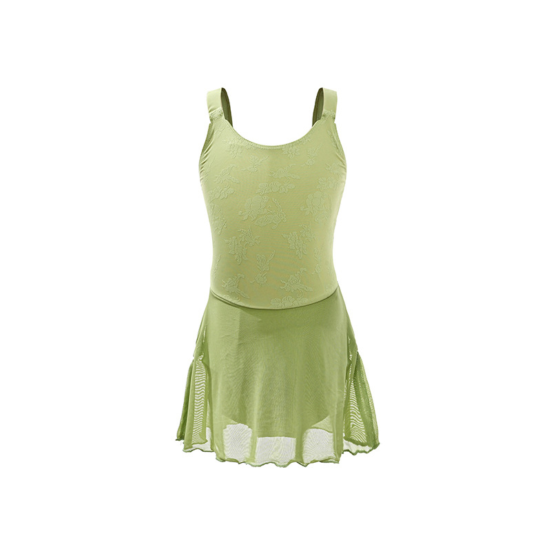 Rochie de balet cu bretele pentru copii – Nylon 75% + Spandex 25% – Finisare moale cu spălare enzimată – pentru copii 3–8 ani – vară 2025