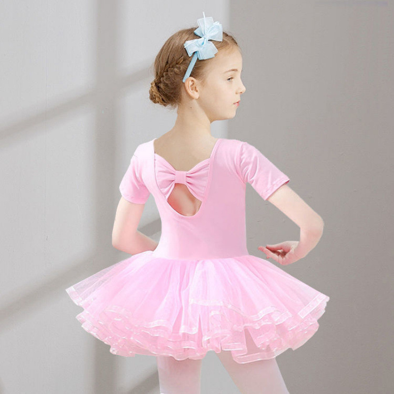 Ρούχο μπαλέτου για κορίτσια — ενιαίο βαμβακερό ρούχο χορού με επένδυση από βαμβάκι, κατάλληλο για μπαλέτο