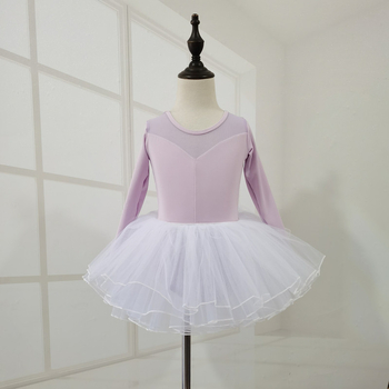 Îmbrăcăminte de dans pentru fetițe: leotard de balet și îmbrăcăminte de antrenament, Milk Silk, Nylon 100%, Vârsta 3–8 ani, Primăvară și Toamnă, Cu etichetă