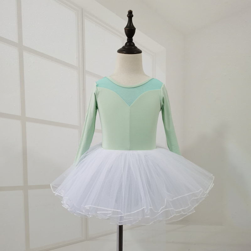 Îmbrăcăminte de dans pentru fetițe: leotard de balet și îmbrăcăminte de antrenament, Milk Silk, Nylon 100%, Vârsta 3–8 ani, Primăvară și Toamnă, Cu etichetă