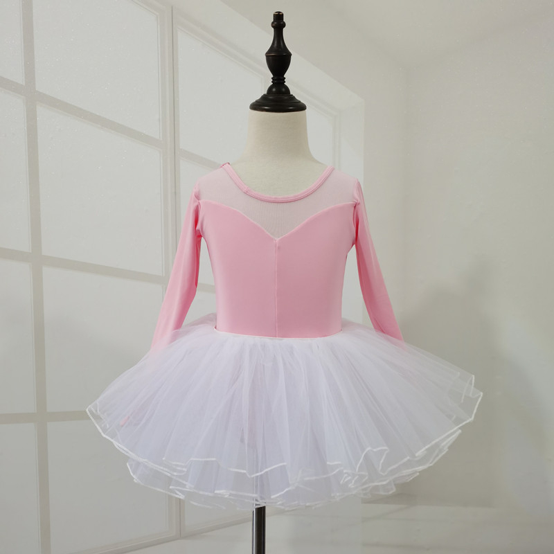 Îmbrăcăminte de dans pentru fetițe: leotard de balet și îmbrăcăminte de antrenament, Milk Silk, Nylon 100%, Vârsta 3–8 ani, Primăvară și Toamnă, Cu etichetă