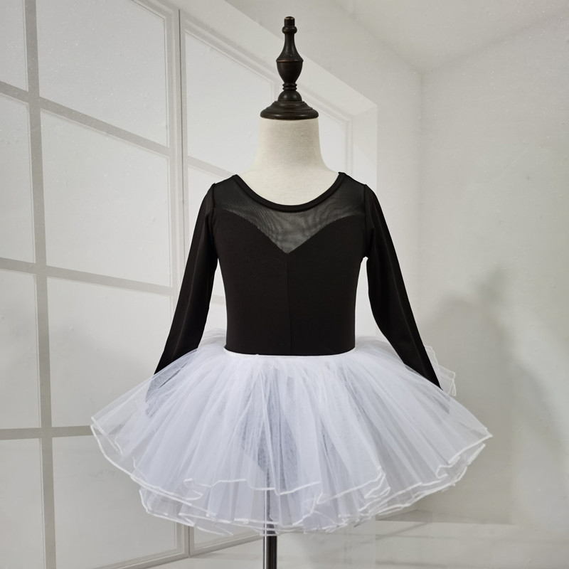 Îmbrăcăminte de dans pentru fetițe: leotard de balet și îmbrăcăminte de antrenament, Milk Silk, Nylon 100%, Vârsta 3–8 ani, Primăvară și Toamnă, Cu etichetă