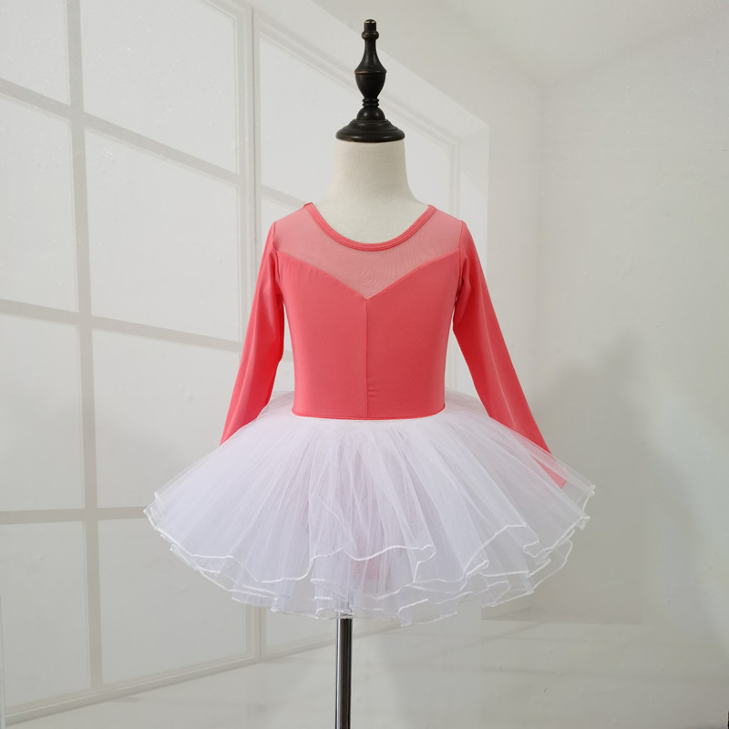 Îmbrăcăminte de dans pentru fetițe: leotard de balet și îmbrăcăminte de antrenament, Milk Silk, Nylon 100%, Vârsta 3–8 ani, Primăvară și Toamnă, Cu etichetă