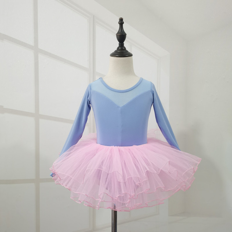 Îmbrăcăminte de dans pentru fetițe: leotard de balet și îmbrăcăminte de antrenament, Milk Silk, Nylon 100%, Vârsta 3–8 ani, Primăvară și Toamnă, Cu etichetă