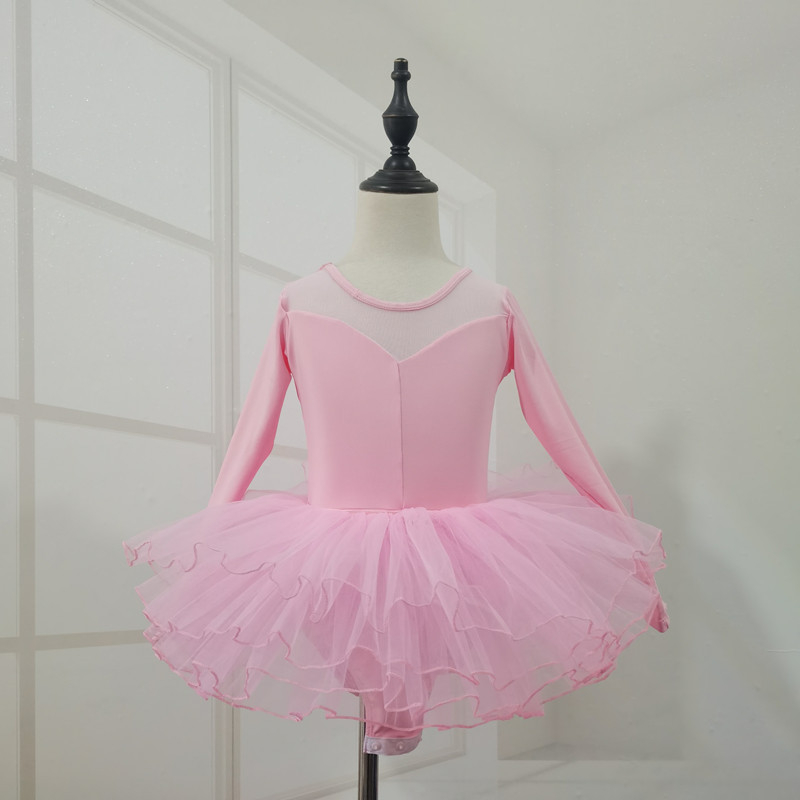 Îmbrăcăminte de dans pentru fetițe: leotard de balet și îmbrăcăminte de antrenament, Milk Silk, Nylon 100%, Vârsta 3–8 ani, Primăvară și Toamnă, Cu etichetă