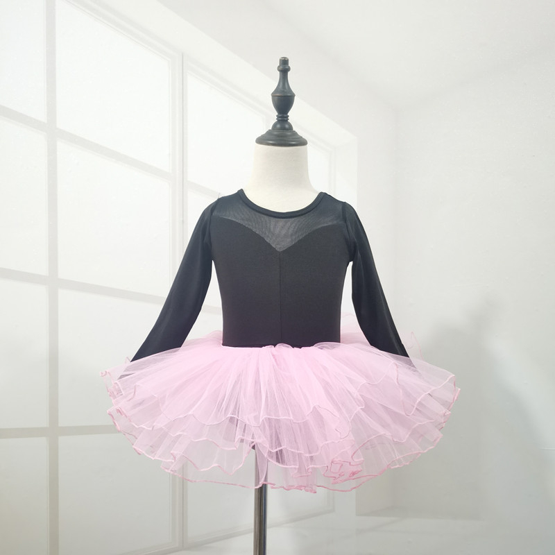 Îmbrăcăminte de dans pentru fetițe: leotard de balet și îmbrăcăminte de antrenament, Milk Silk, Nylon 100%, Vârsta 3–8 ani, Primăvară și Toamnă, Cu etichetă