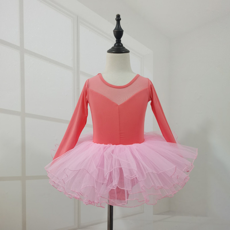 Îmbrăcăminte de dans pentru fetițe: leotard de balet și îmbrăcăminte de antrenament, Milk Silk, Nylon 100%, Vârsta 3–8 ani, Primăvară și Toamnă, Cu etichetă