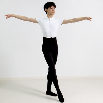 Costum de dans pentru bărbați din nailon-spandex (76% nailon, 24% spandex), costum într-o singură piesă