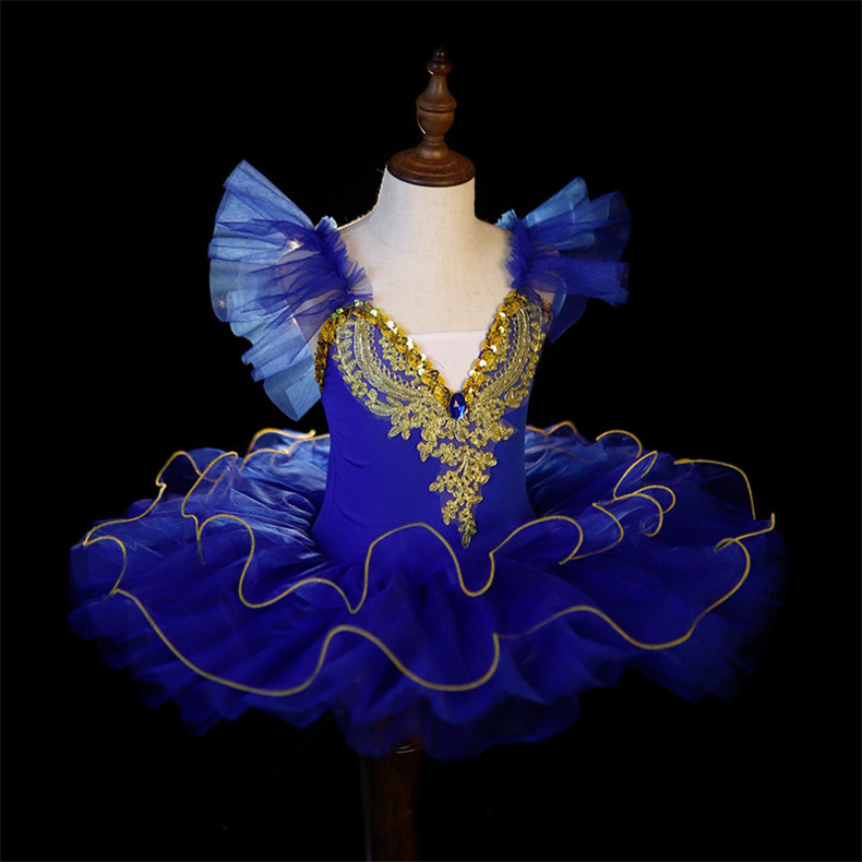 Fustă de balet pentru copii, inspirată de Micul Lebed, tul moale, fustă pufoasă, 100% poliester, pentru copii 3–8 ani