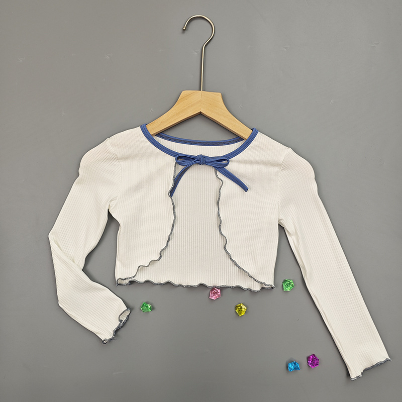 Jachetă de dans pentru copii, primăvară-toamnă – mâneci lungi, material din bumbac, tratament moale, pentru antrenamentul de balet al fetelor