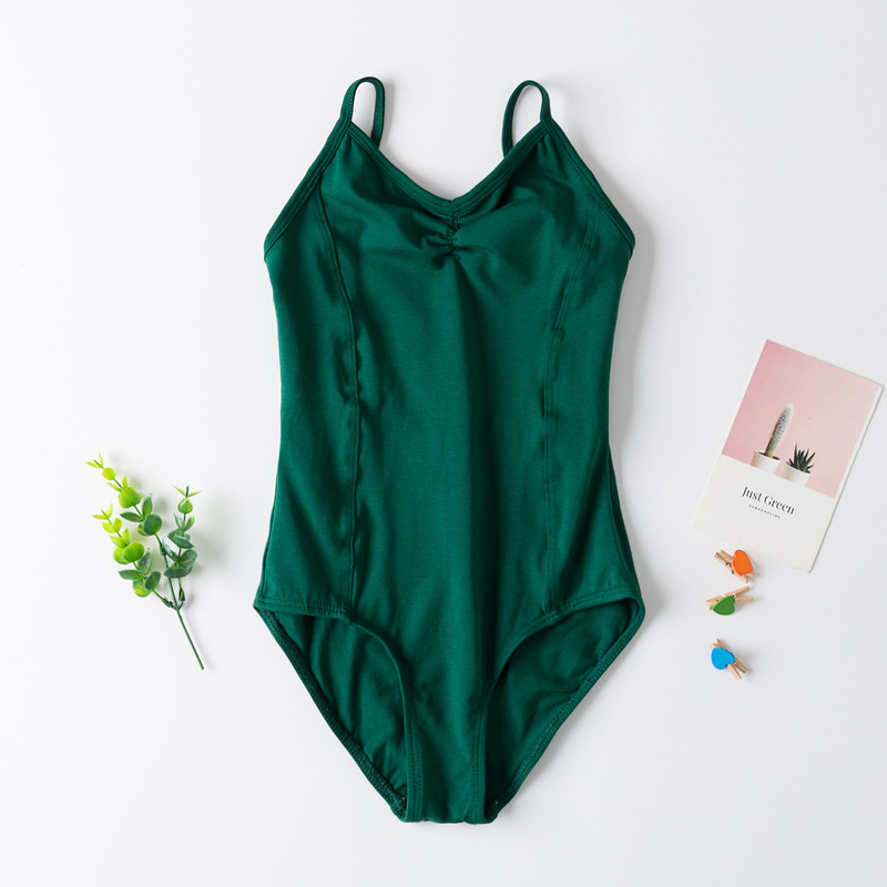 Rochie de dans din bumbac pentru copii, vară, pentru antrenament, cu cordon la spate, 93,5% bumbac, pentru 3–8 ani