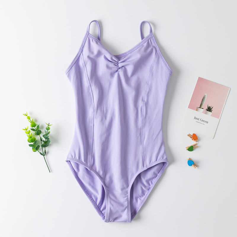 Rochie de dans din bumbac pentru copii, vară, pentru antrenament, cu cordon la spate, 93,5% bumbac, pentru 3–8 ani