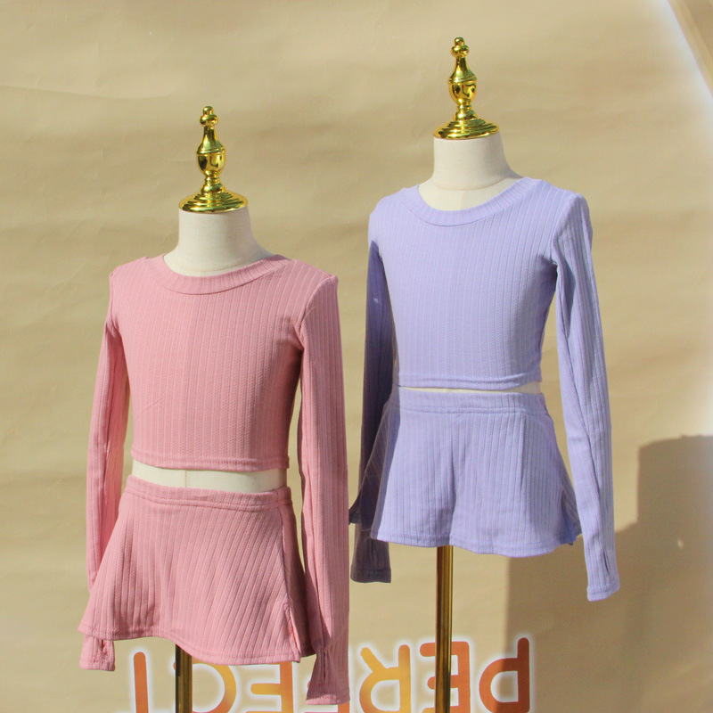 Jachetă de dans pentru copii, pentru fete, mâneci lungi, stil prințesă, 90% bumbac, pentru antrenamente de balet