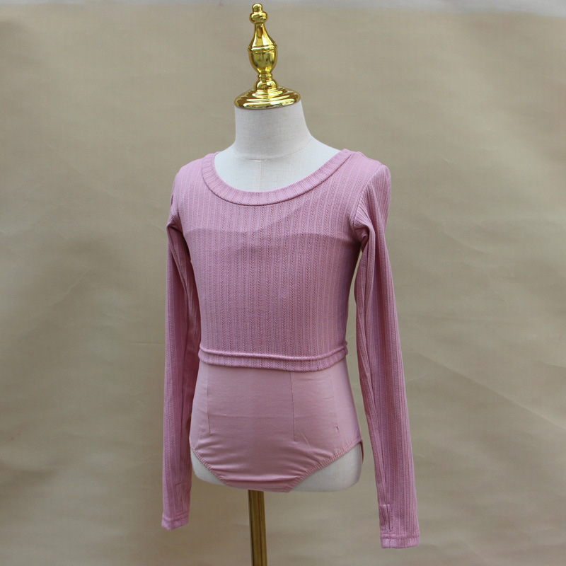 Jachetă de dans pentru copii, pentru fete, mâneci lungi, stil prințesă, 90% bumbac, pentru antrenamente de balet