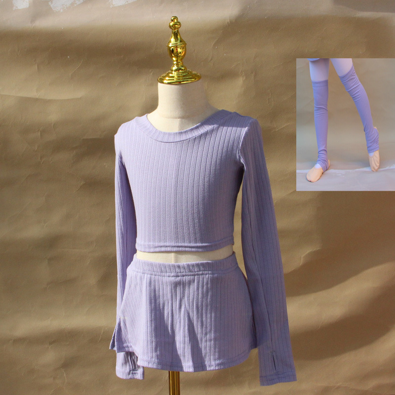 Jachetă de dans pentru copii, pentru fete, mâneci lungi, stil prințesă, 90% bumbac, pentru antrenamente de balet