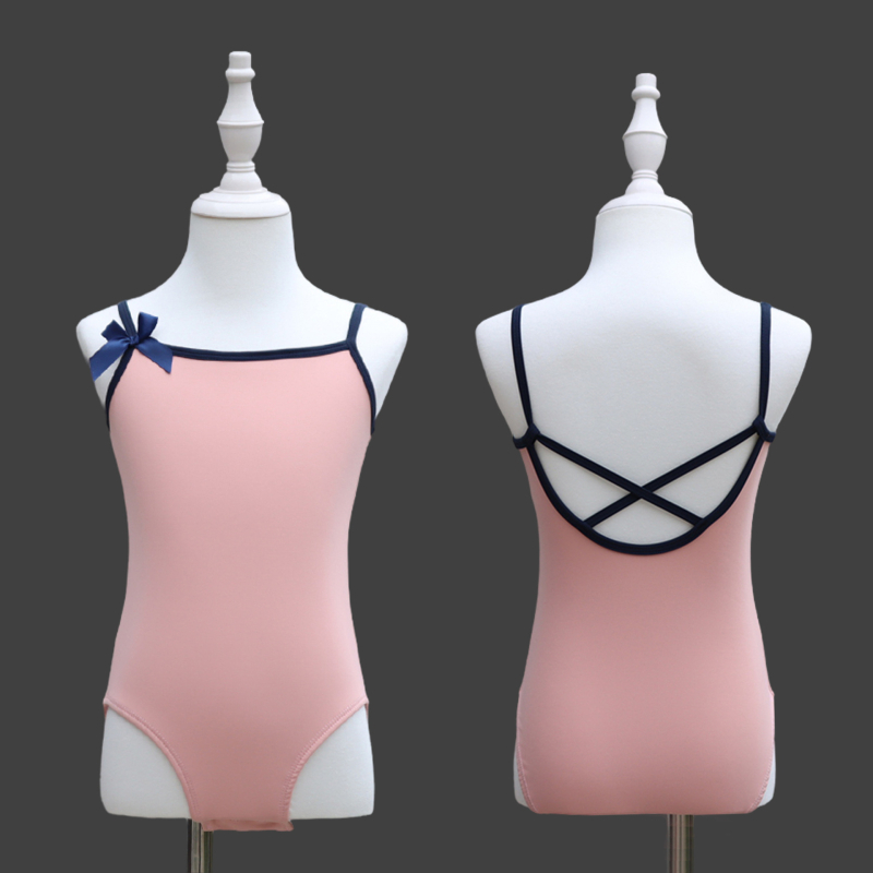 Detské tanečné oblečenie pre dievčatá: body s ramienkami a tutu sukňou, nylon 95%, mäkké spracovanie, korejský štýl, vek 3-8 rokov