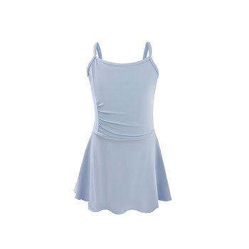 Begeya Fustă balet cu bretele pentru fete – plisată, nylon/spandex 75/25, vârsta 3–8 ani, stil prințesă