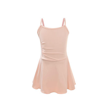 Begeya Fustă balet cu bretele pentru fete – plisată, nylon/spandex 75/25, vârsta 3–8 ani, stil prințesă