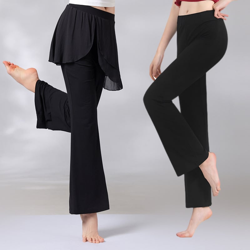 Γυναικείες παντελόνες χορού – μοντέρνο στυλ με ίσιο σωλήνα και μικρο-σχήμα, Modal ύφασμα 95% (επένδυση 95%), για όλες τις εποχές, κατάλληλες για σκηνή, μπαλέτο και λατινικούς χορούς
