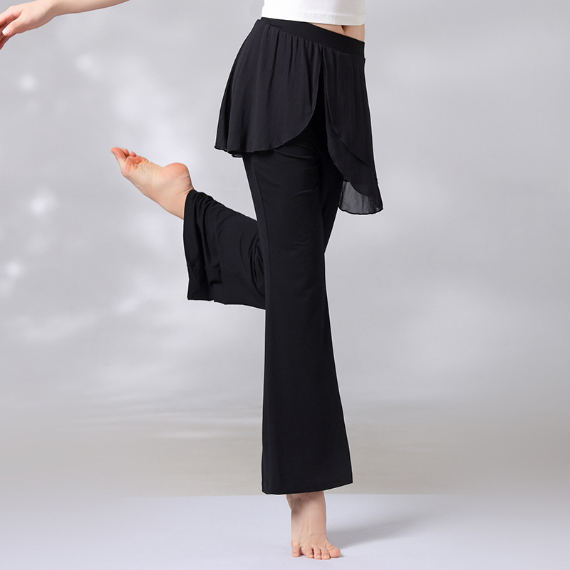 Дамски панталони за модерни танци – прав силует с микро-форма, Modal плат 95% (подплата 95%), за всички сезони, сценично облекло за балет и латински танци