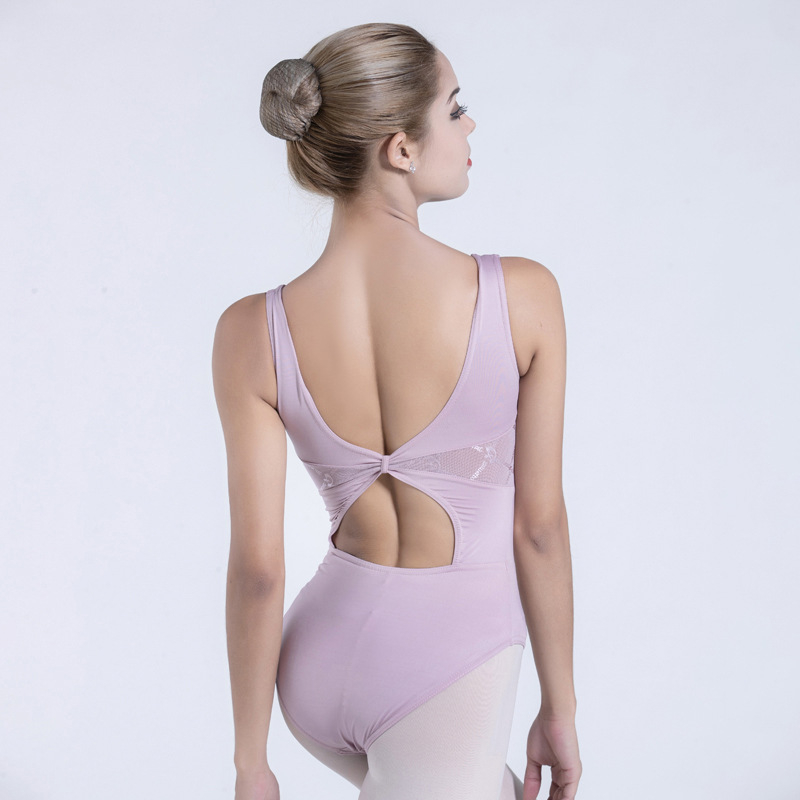 Női hát nélküli Jacquard balett egyrészes overál mind a négy évszakra (Lycra/Spandex; bélés: tej-selyem; 92% viszkóz; Felnőtt)