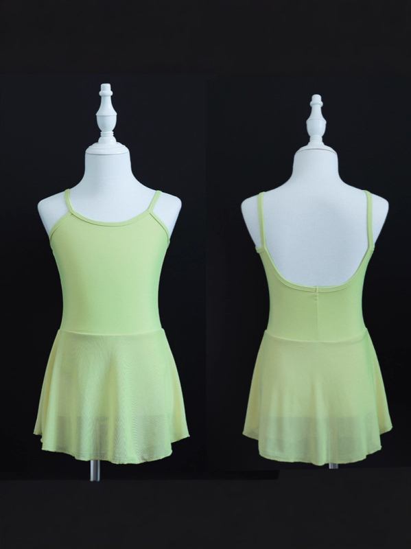 Lányoknak szóló tornabemutató/bodi, nyári változat, nejlon anyag, lágy felület, Koreai stílus, 3–8 éveseknek