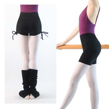 Șorturi de dans pentru antrenament, material din bumbac 95%, căptușeală din bumbac 95%, potrivite pentru dans modern, balet și dans popular