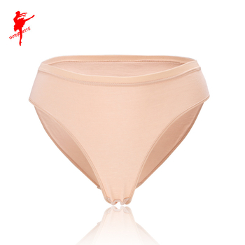 Дамски памучен балетен комбинизон с вградени долнища против оголване — балетна практика, високо изрязване