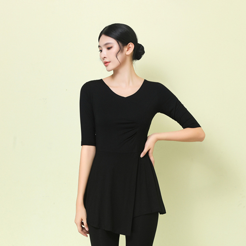 Modern táncruha széles lábú nadrággal, modál anyag (90% modál) és modál bélés (90%), nőknek, nyár–tavasz–ősz számára