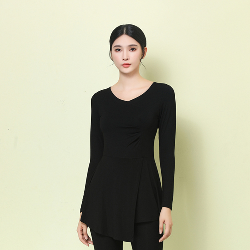 Modern táncruha széles lábú nadrággal, modál anyag (90% modál) és modál bélés (90%), nőknek, nyár–tavasz–ősz számára