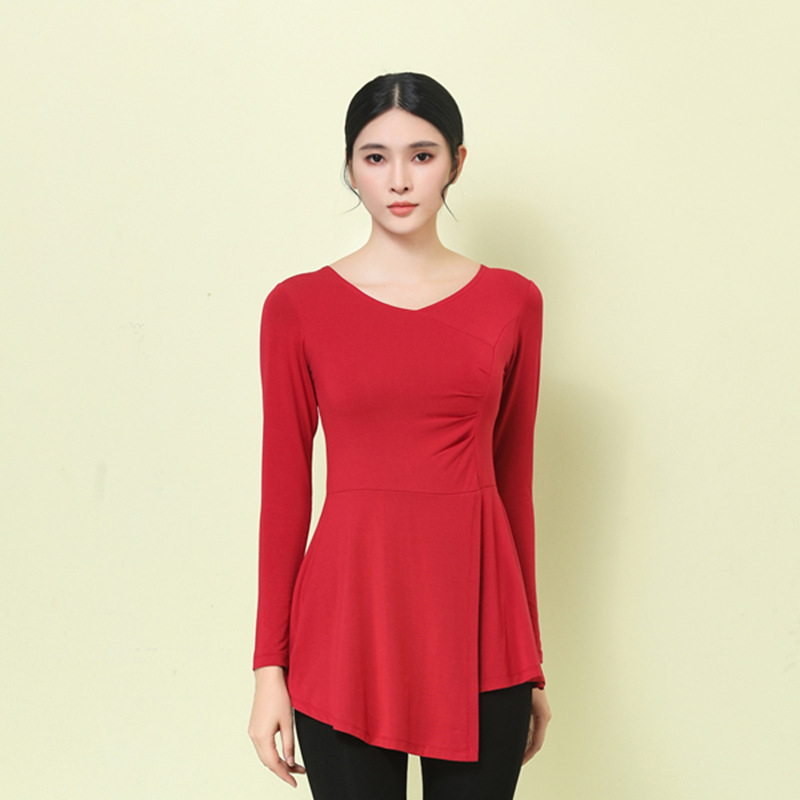 Modern táncruha széles lábú nadrággal, modál anyag (90% modál) és modál bélés (90%), nőknek, nyár–tavasz–ősz számára