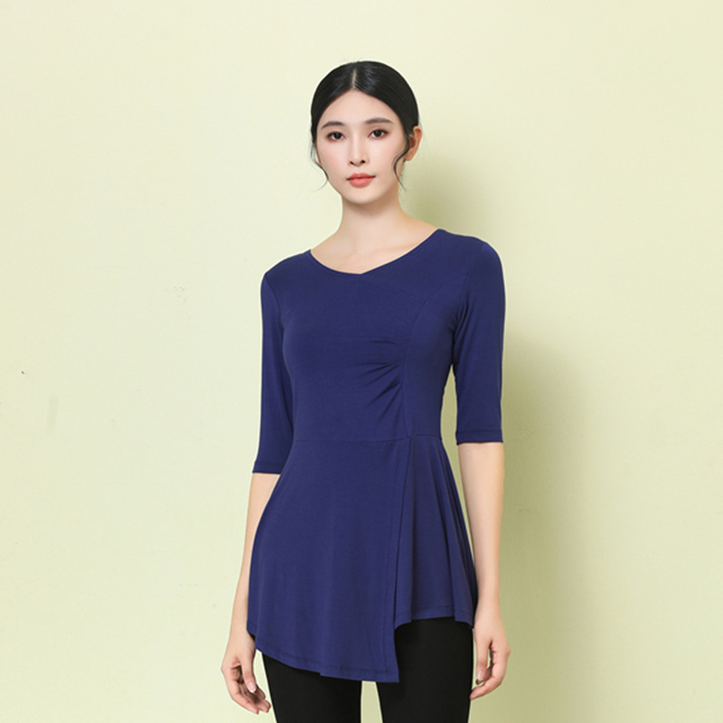 Modern táncruha széles lábú nadrággal, modál anyag (90% modál) és modál bélés (90%), nőknek, nyár–tavasz–ősz számára